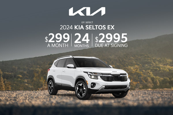 2024 Kia Seltos EX   Kia Lease Special:  $229 per month, 24 months $2995 dues at signing